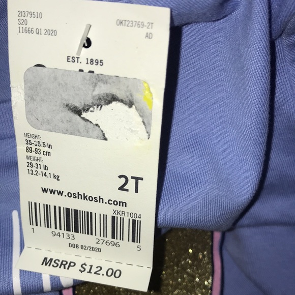 MINI INFLUENCER by OSHKOSH Girls 2T Short-Sleeved - Picture 3 of 13